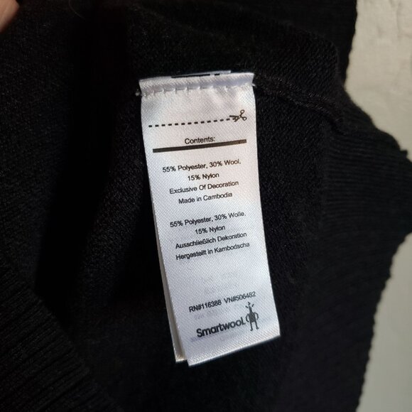 Smartwool Sparwood 1/2 Zip Mock Neck Sweater Heather Grey Wool Blend Men's Small - Picture 10 of 11